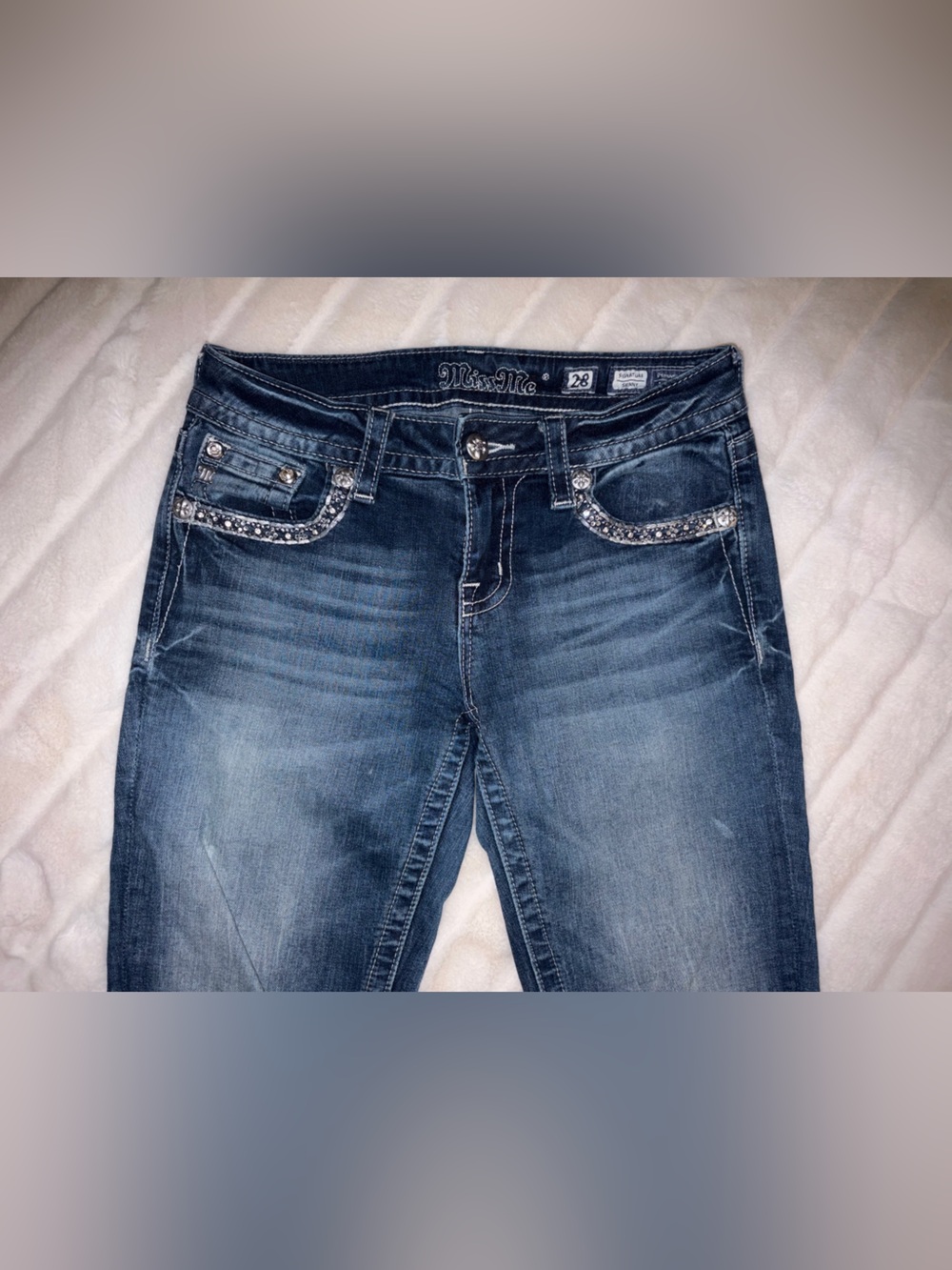 Miss Me Dark Blue Skinny Jeans